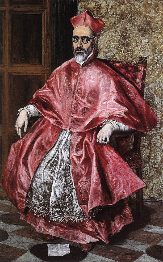 Portrait of a Cardinal painting - El Greco Portrait of a Cardinal art painting